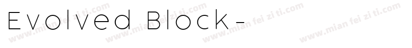 Evolved Block字体转换